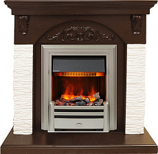 Каминокомплект Dimplex Bern очаг Chesford сланец мелкий белый/темный дуб Dimplex Bern очаг Chesford сланец мелкий белый/темный дуб