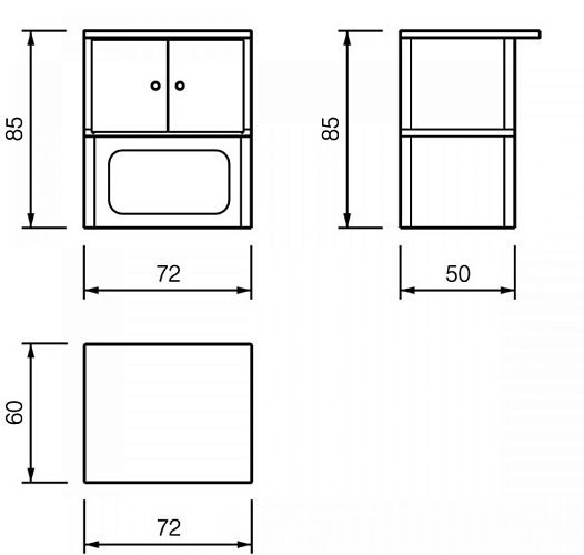 Программа St.Vincent, модуль столик с рабочей поверхностью (Palazzetti)_1 Программа St.Vincent, модуль столик с рабочей поверхностью (Palazzetti)_1
