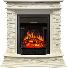Каминокомплект Royal Flame Luzern с очагом Majestic FX Black слоновая кость Royal Flame Luzern с очагом Majestic FX Black слоновая кость