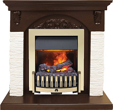 Каминокомплект Dimplex Bern очаг Danville Brass FB2 сланец мелкий белый/темный дуб Dimplex Bern очаг Danville Brass FB2 сланец мелкий белый/темный дуб