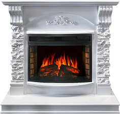 Каминокомплект Royal Flame Prague с очагом Dioramic 25 LED FX белый /сланец белый Royal Flame Prague с очагом Dioramic 25 LED FX белый /сланец белый