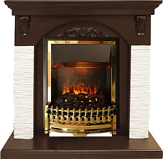 Каминокомплект Dimplex Bern очаг Atherton сланец мелкий белый/темный дуб Dimplex Bern очаг Atherton сланец мелкий белый/темный дуб