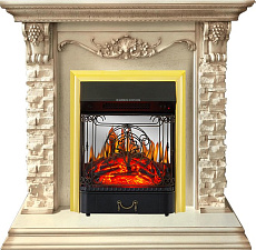 Каминокомплект Royal Flame Adriana с очагом Majestic FX M Brass слоновая кость Royal Flame Adriana с очагом Majestic FX M Brass слоновая кость