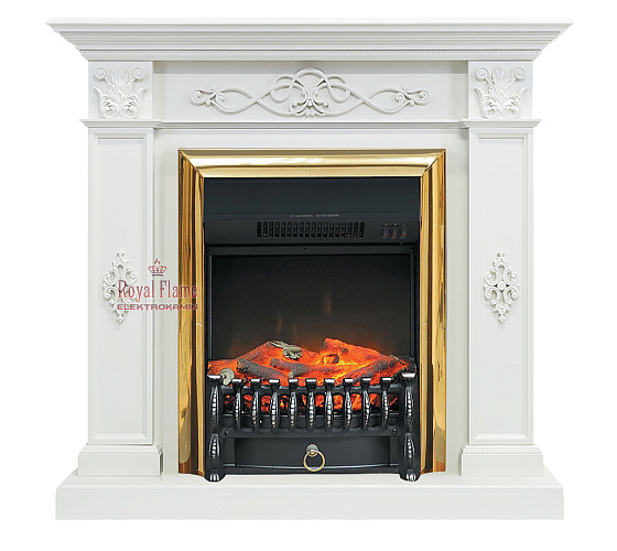 Royal Flame Derby очаг Fobos FX Black белый дуб_1 Royal Flame Derby очаг Fobos FX Black белый дуб_1