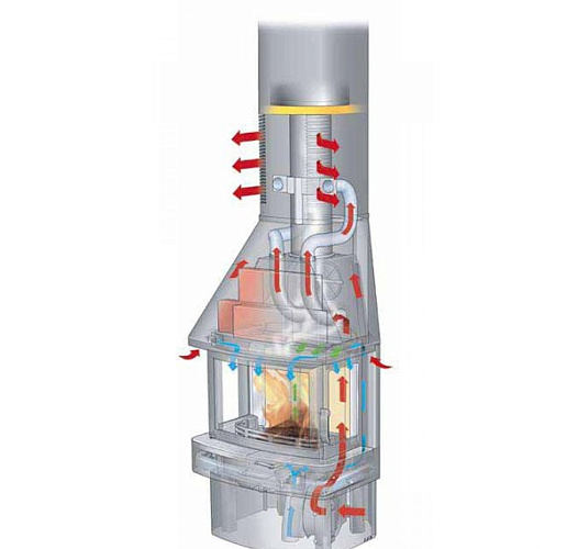 Contura 450 т, изразец. с телескопическим кожухом._7 Contura 450 т, изразец. с телескопическим кожухом._7