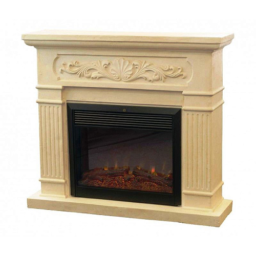 RealFlame Malta Castle 26 очаг Moonblaze Deluxe белый фронтальный_0 RealFlame Malta Castle 26 очаг Moonblaze Deluxe белый фронтальный_0