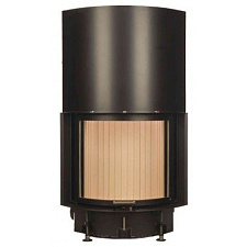 Brunner kompakt-kamine kk 51/55r lifting, чугунный дымосборник 45?, декоративная рама нерж. сталь Brunner kompakt-kamine kk 51/55r lifting, чугунный дымосборник 45?, декоративная рама нерж. сталь