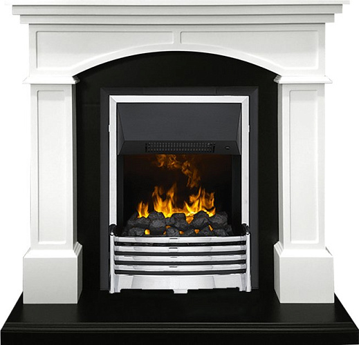 Dimplex Langford очаг Flagstaff белый с черным_0 Dimplex Langford очаг Flagstaff белый с черным_0