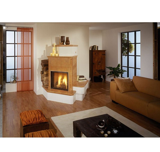 Brunner kompakt-kamin 51/55 flach, чугунный дымосборник 45?, черные рамки_1 Brunner kompakt-kamin 51/55 flach, чугунный дымосборник 45?, черные рамки_1