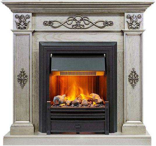 Dimplex Derby очаг Brookline Black белый дуб_1 Dimplex Derby очаг Brookline Black белый дуб_1