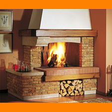 Каминная облицовка Palazzetti Courmayeur Angolo Каминная облицовка Palazzetti Courmayeur Angolo