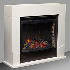Электрический каминокомплект RealFlame Luton очаг Leeds 33 SDW белый RealFlame Luton очаг Leeds 33 SDW белый