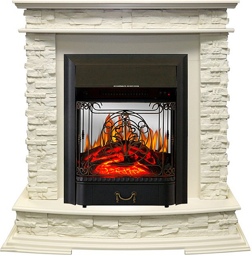 Royal Flame Luzern с очагом Majestic FX M Black слоновая кость_0 Royal Flame Luzern с очагом Majestic FX M Black слоновая кость_0