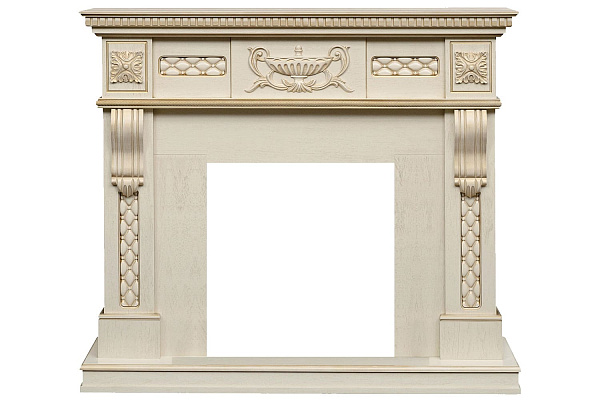 Royal Flame Corsica с очагом Fobos FX Brass слоновая кость с патиной_1 Royal Flame Corsica с очагом Fobos FX Brass слоновая кость с патиной_1