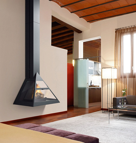 Камин Admeto, фронтальный, подвесной, верх. подключ., черный (Traforart)_0 Камин Admeto, фронтальный, подвесной, верх. подключ., черный (Traforart)_0