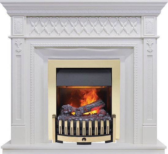 Dimplex Alexandria очаг Danville Brass FB2 белый дуб_0 Dimplex Alexandria очаг Danville Brass FB2 белый дуб_0