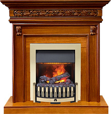 Каминокомплект Dimplex Valletta очаг Danville Brass FB2 орех Dimplex Valletta очаг Danville Brass FB2 орех