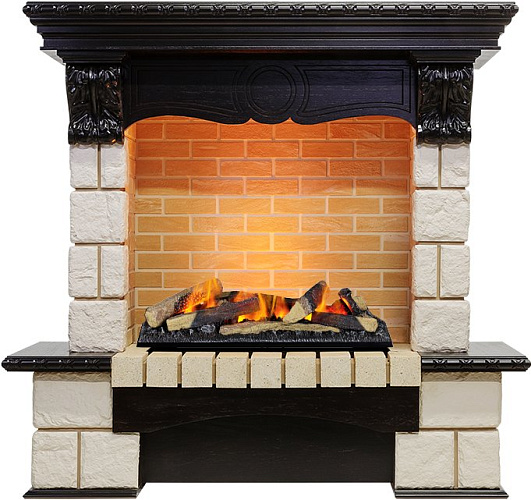 Dimplex Pierre Luxe очаг Cassette 600 LNH-INT (с дровами) слоновая кость/шампань угловой_1 Dimplex Pierre Luxe очаг Cassette 600 LNH-INT (с дровами) слоновая кость/шампань угловой_1