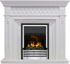 Каминокомплект Dimplex Alexandria очаг Flagstaff белый дуб Dimplex Alexandria очаг Flagstaff белый дуб