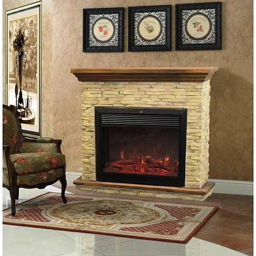 RealFlame Alton Castle 26 очаг Moonblaze Deluxe бежевый фронтальный_1 RealFlame Alton Castle 26 очаг Moonblaze Deluxe бежевый фронтальный_1