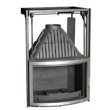 Каминная топка Laudel Панорамик контргруз 800 inox Каминная топка Laudel Панорамик контргруз 800 inox