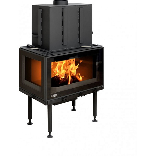 Каминная топка ABX Boston Aqua P (угловое стекло справа) с теплообменником_0 Каминная топка ABX Boston Aqua P (угловое стекло справа) с теплообменником_0