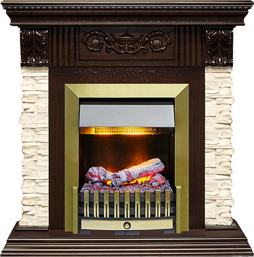 Dimplex Luxemburg очаг Danville Antique Brass FB2 сланец/слоновая кость с патиной (каменный)_1 Dimplex Luxemburg очаг Danville Antique Brass FB2 сланец/слоновая кость с патиной (каменный)_1