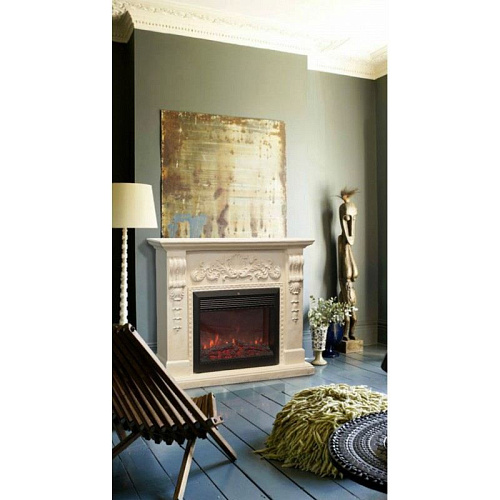 RealFlame Juliana Castle 26 очаг Moonblaze Deluxe белый фронтальный_2 RealFlame Juliana Castle 26 очаг Moonblaze Deluxe белый фронтальный_2