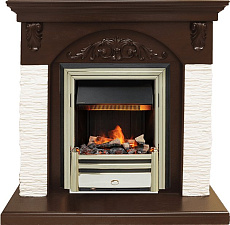 Каминокомплект Dimplex Bern очаг Cavendish сланец мелкий белый/темный дуб Dimplex Bern очаг Cavendish сланец мелкий белый/темный дуб