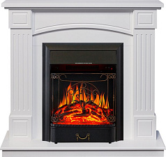 Каминокомплект Royal Flame Boston с очагом Majestic FX Black Белый Royal Flame Boston с очагом Majestic FX Black Белый
