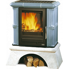 Кафельная печь Bavaria K сельский цоколь (6,9 кВт в воду) синняя с теплообменником Кафельная печь Bavaria K сельский цоколь (6,9 кВт в воду) синняя с теплообменником