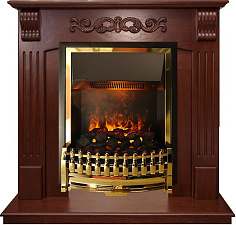 Каминокомплект Dimplex Sorrento очаг Atherton орех угловой Dimplex Sorrento очаг Atherton орех угловой