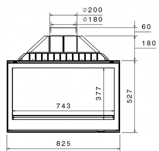 Топка L9 DF + 1 боковое стекло (Liseo)_3 Топка L9 DF + 1 боковое стекло (Liseo)_3