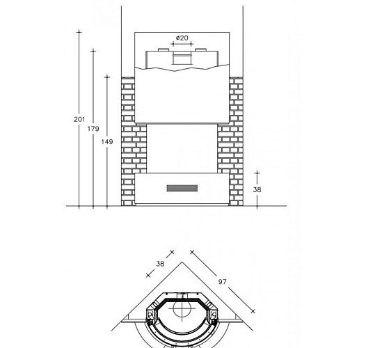 Камин Piazzetta cervia_1 Камин Piazzetta cervia_1