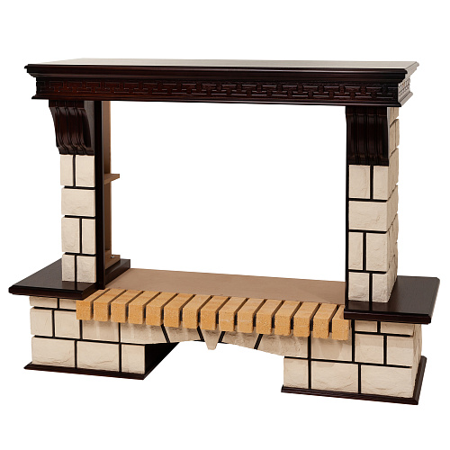 RealFlame Stone New 33 AO античный дуб фронтальный_0 RealFlame Stone New 33 AO античный дуб фронтальный_0