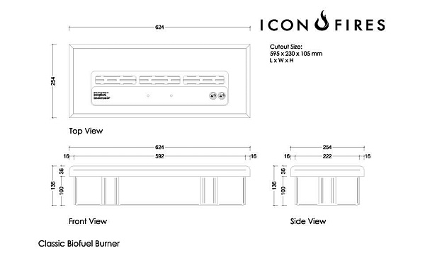 ICON FIRES Commercial LINEAR 614mm_1 ICON FIRES Commercial LINEAR 614mm_1