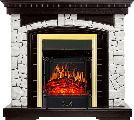 Royal Flame Glasgow очаг Majestic FX Black темный дуб/белый_2 Royal Flame Glasgow очаг Majestic FX Black темный дуб/белый_2