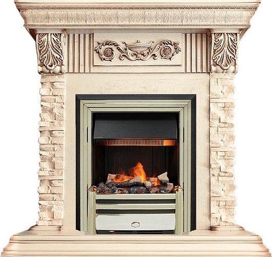 Dimplex Luxemburg очаг Cavendish cланец/cлоновая кость с патиной (каменный)_0 Dimplex Luxemburg очаг Cavendish cланец/cлоновая кость с патиной (каменный)_0