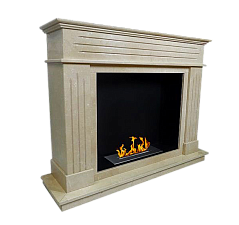 Биокамин ZeFire Варшава мрамор Crema Marfil ZeFire Варшава мрамор Crema Marfil