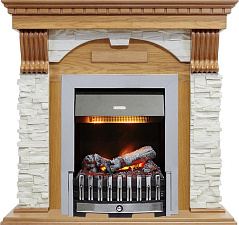 Каминокомплект Dimplex Dublin очаг Danville Chrome FB2 дуб/сланец белый Dimplex Dublin очаг Danville Chrome FB2 дуб/сланец белый