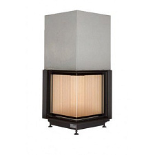 Brunner eck-kamin 57/52/52 lifting, чугунный дымосборник 45?, монтажная рама 50мм черная Brunner eck-kamin 57/52/52 lifting, чугунный дымосборник 45?, монтажная рама 50мм черная