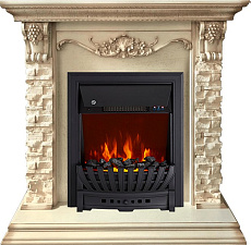 Каминокомплект Royal Flame Adriana с очагом Aspen Black слоновая кость Royal Flame Adriana с очагом Aspen Black слоновая кость