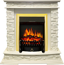 Каминокомплект Royal Flame Luzern с очагом Fobos FX Brass слоновая кость Royal Flame Luzern с очагом Fobos FX Brass слоновая кость