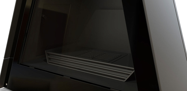 Камин Breda, фронтальный, верт.труба справа, чёрный (Traforart)_3 Камин Breda, фронтальный, верт.труба справа, чёрный (Traforart)_3