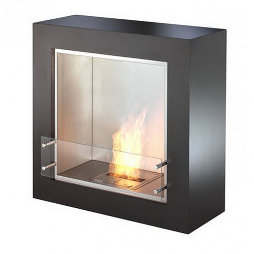 Ecosmart Fire cube black/white satin_1 Ecosmart Fire cube black/white satin_1