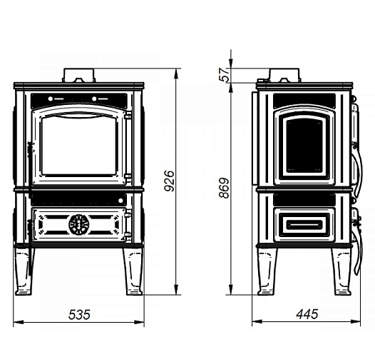 Чугунная печь LAWA cook (Ferlux)_1 Чугунная печь LAWA cook (Ferlux)_1