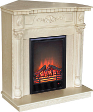 Электрический каминокомплект RealFlame Dacota Corner WT очаг Eugene белый дуб угловой RealFlame Dacota Corner WT очаг Eugene белый дуб угловой