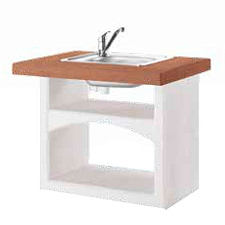 Модуль раковина, розовый гранит (Palazzetti) Модуль раковина, розовый гранит (Palazzetti)