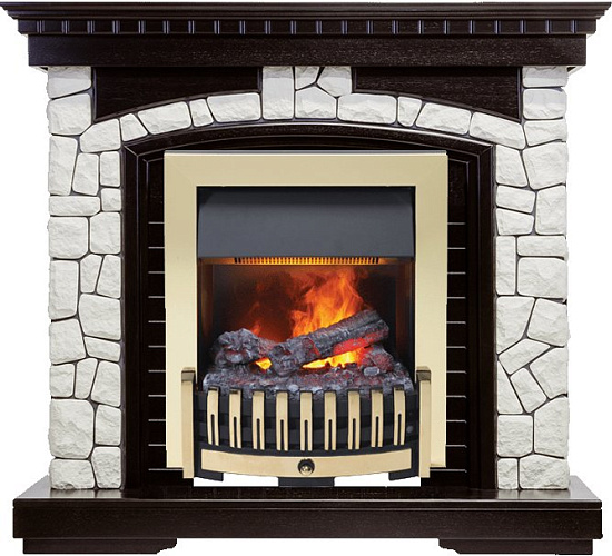 Dimplex Glasgow очаг Danville Brass FB2 венге/белый_0 Dimplex Glasgow очаг Danville Brass FB2 венге/белый_0