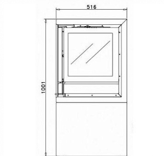 Печь HABIT LI, стекло слева (Rocal)_1 Печь HABIT LI, стекло слева (Rocal)_1